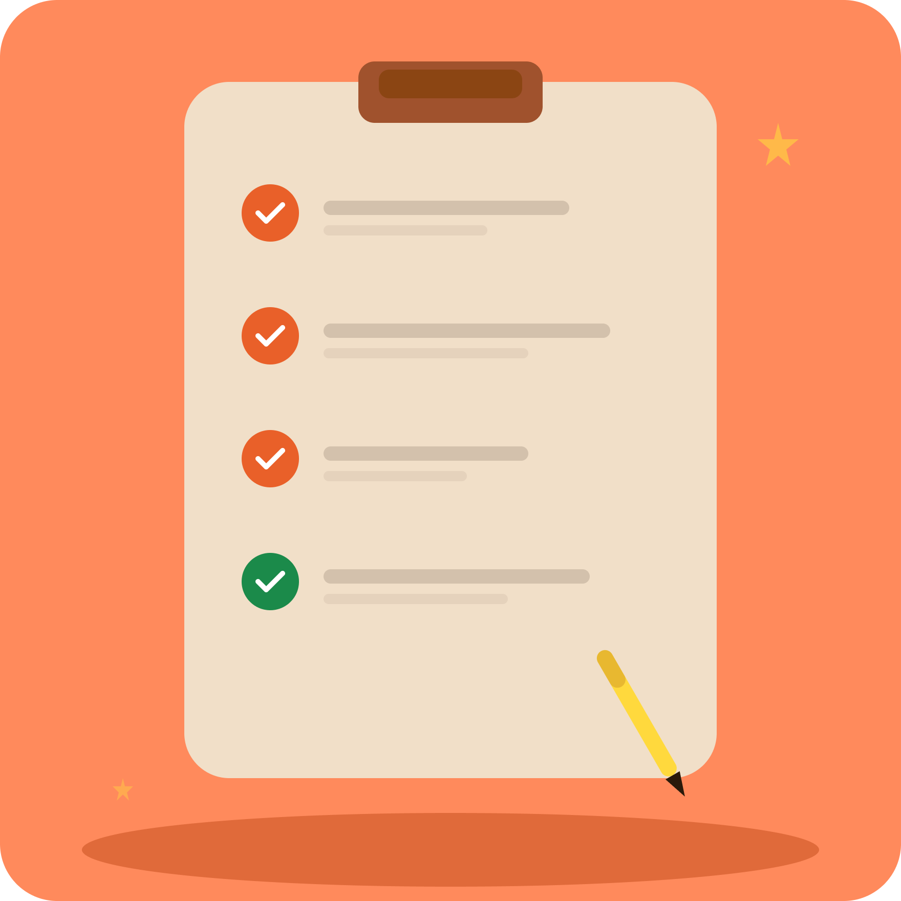 Vendor requirements checklist